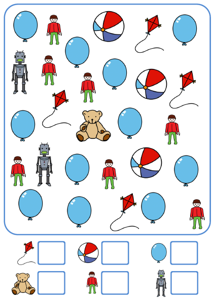 Fichas: Conteo e inhibición